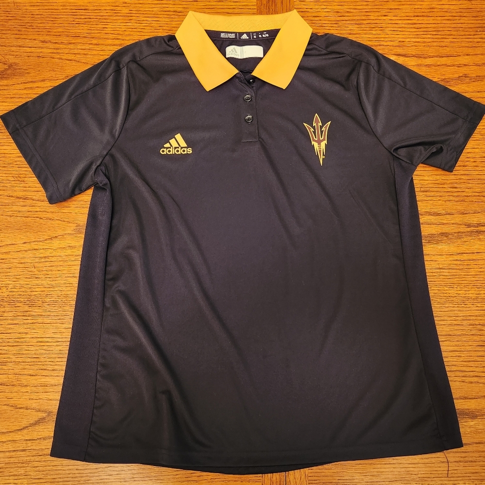 ARIZONA STATE SUN DEVILS GOLF POLO,  WOMENS XL, ADIDAS